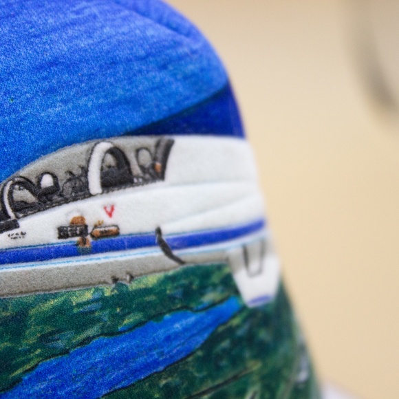 Vintage 80s NASA Kennedy Space Center Kandi Tops Foam front Mesh back Youth size - Picture 2 of 7